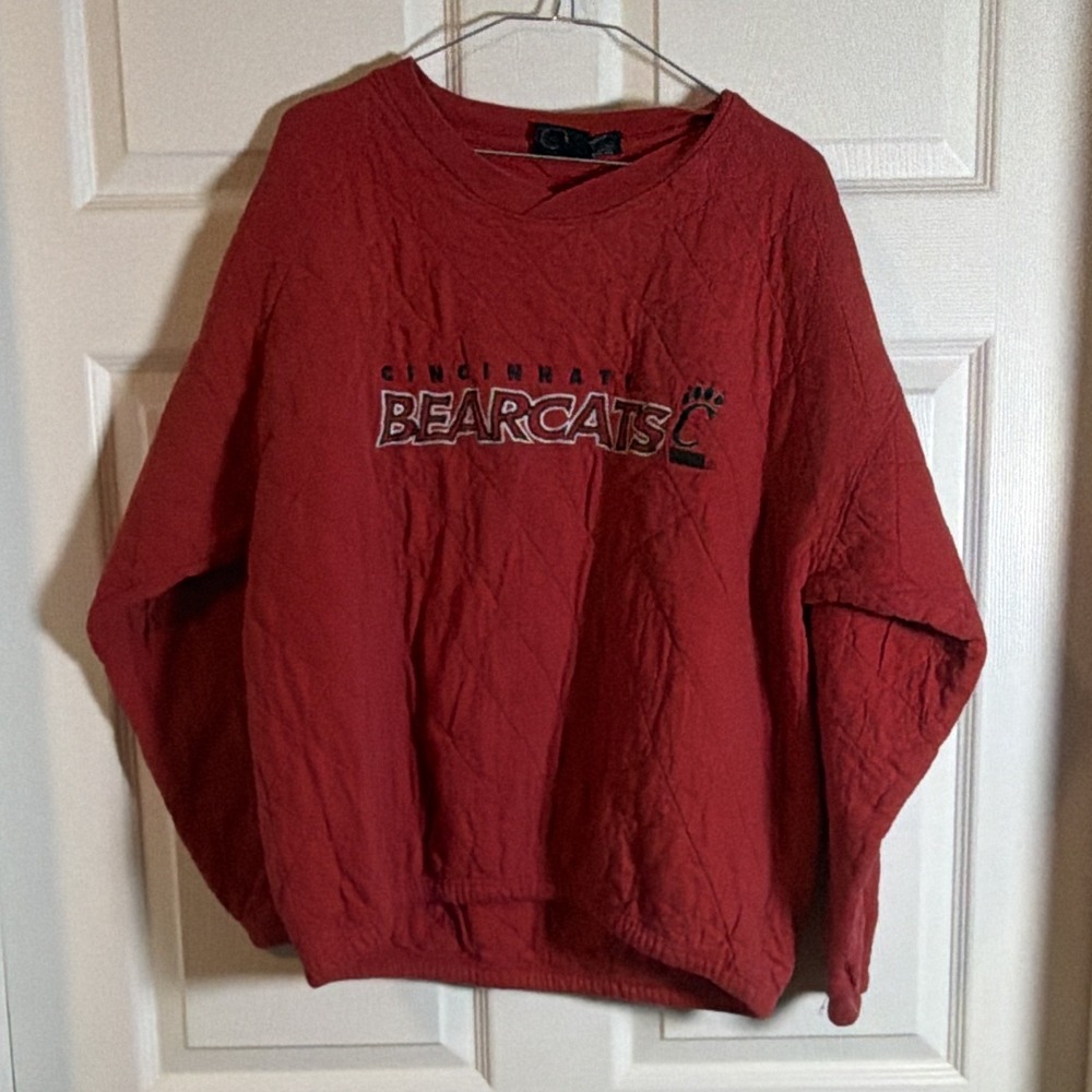 Cincinnati Bearcats Men's Red Crewneck Sweatshirt Size XL NCAA